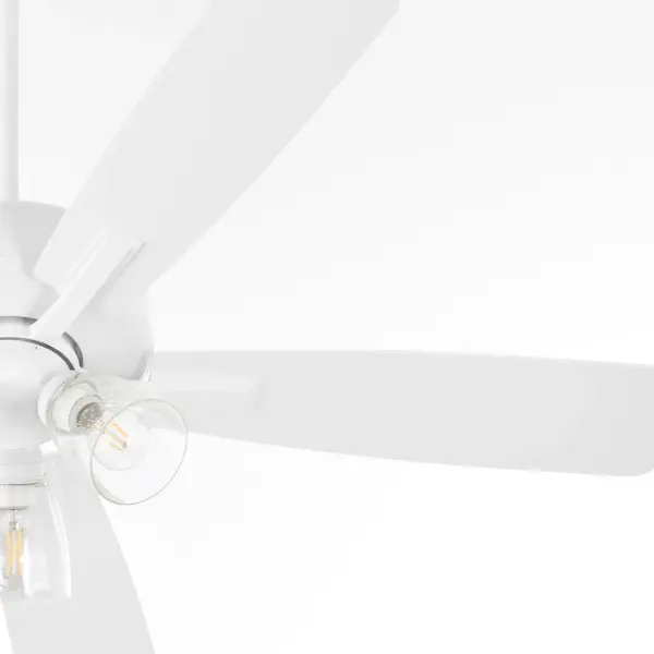 Versatile 52" Fan with Elegant Seeded Glass and Clean Design - Image 3
