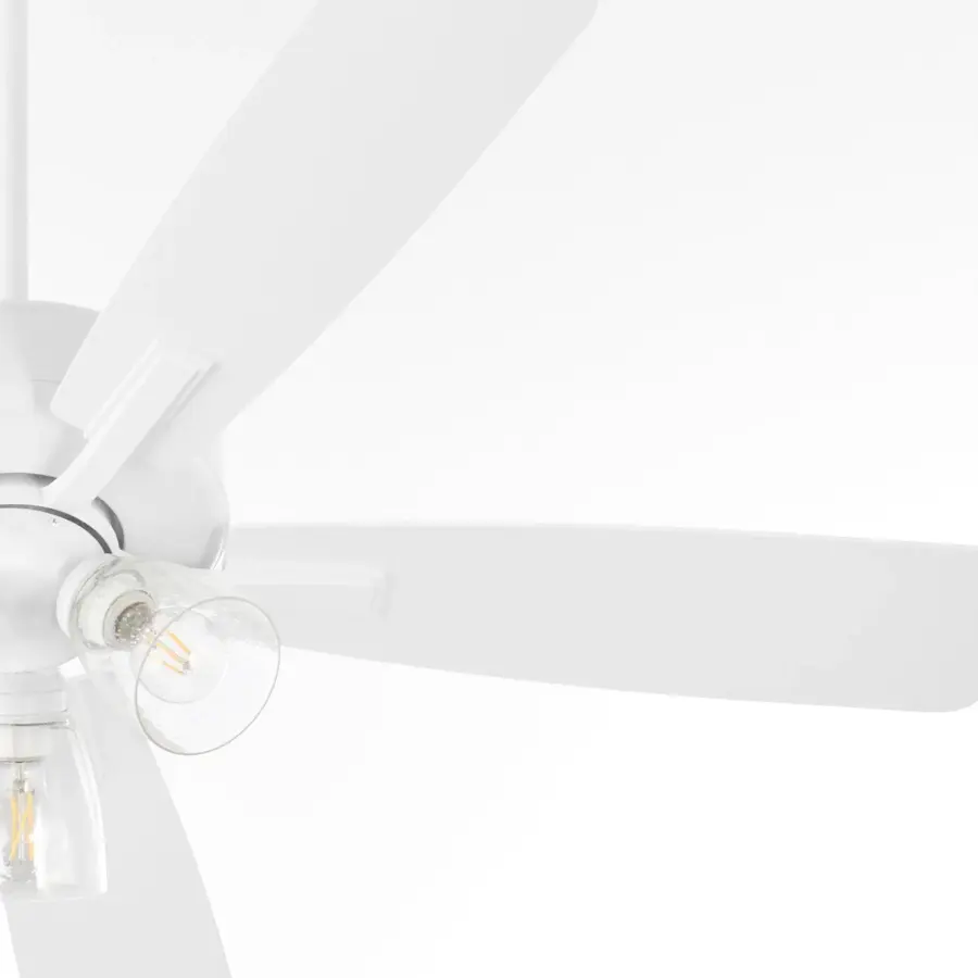 Versatile 52" Fan with Elegant Seeded Glass and Clean Design - Image 3