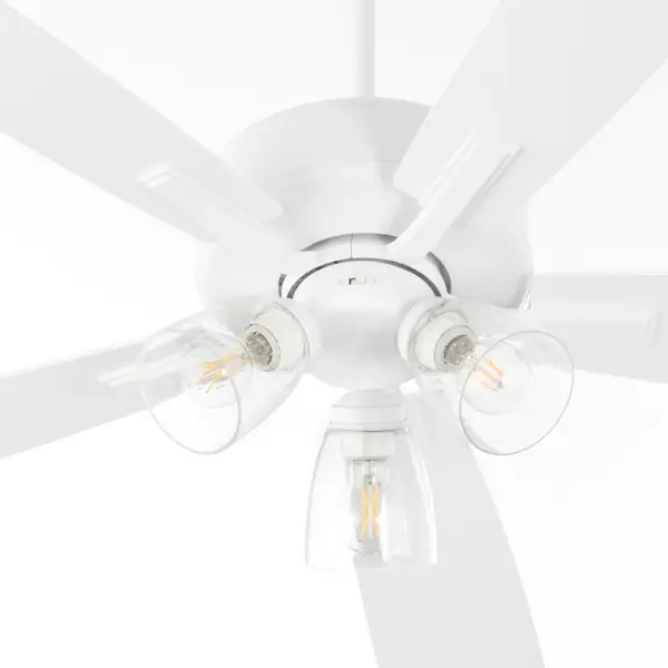 Versatile 52" Fan with Elegant Seeded Glass and Clean Design - Image 4