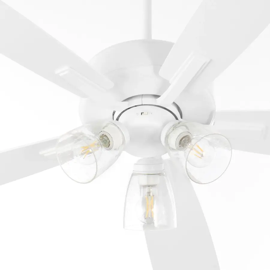 Versatile 52" Fan with Elegant Seeded Glass and Clean Design - Image 4