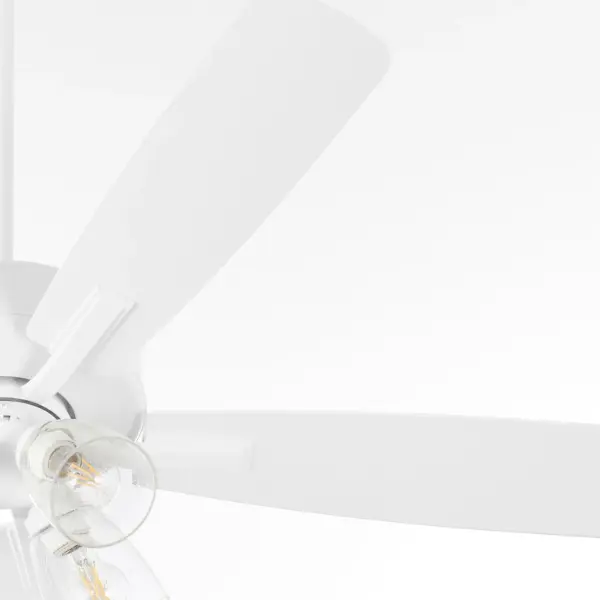 Versatile 52" fan with elegant seeded glass and clean transitional design - Image 3