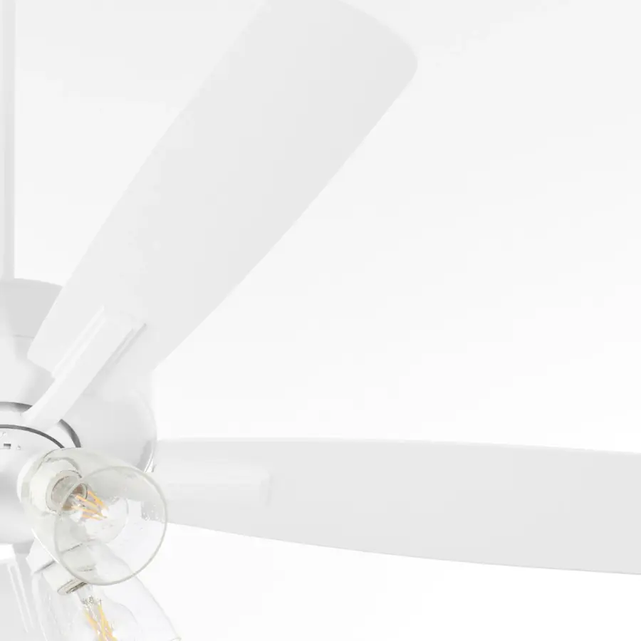 Versatile 52" fan with elegant seeded glass and clean transitional design - Image 3