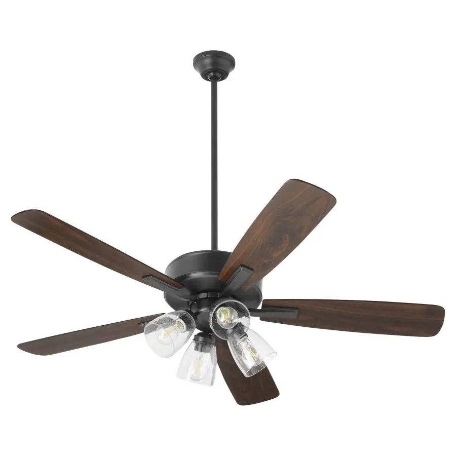 Ovation 52" Ceiling Fan with Light - Matte Black - Image 1
