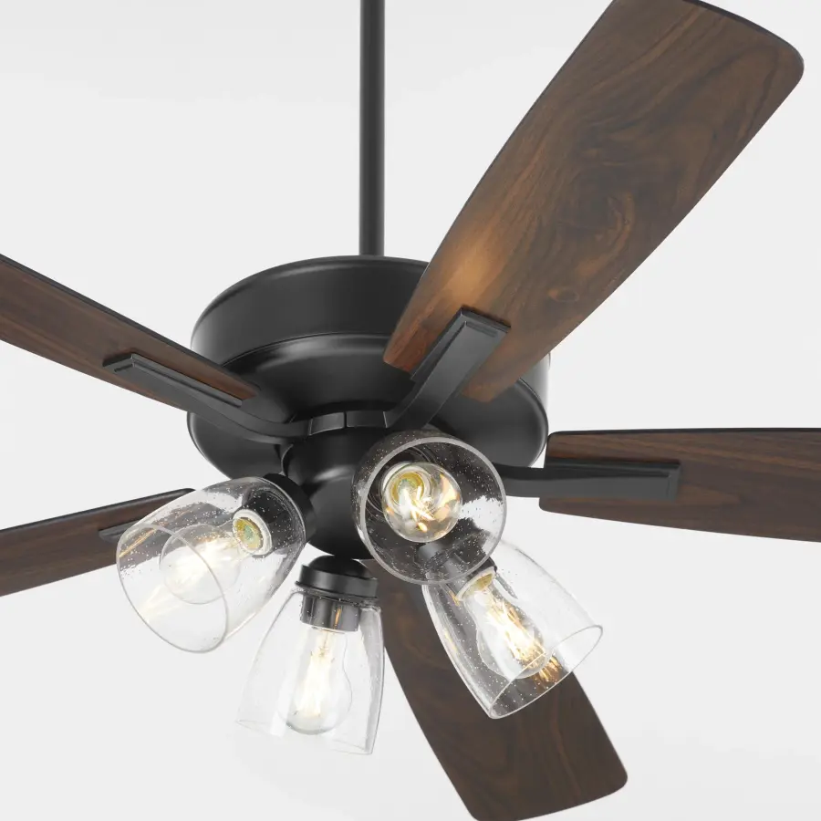 Ovation 52" Ceiling Fan with Light - Matte Black - Image 3