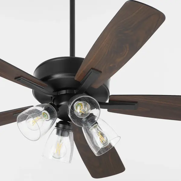 Ovation 52" Ceiling Fan with Light - Matte Black - Image 4