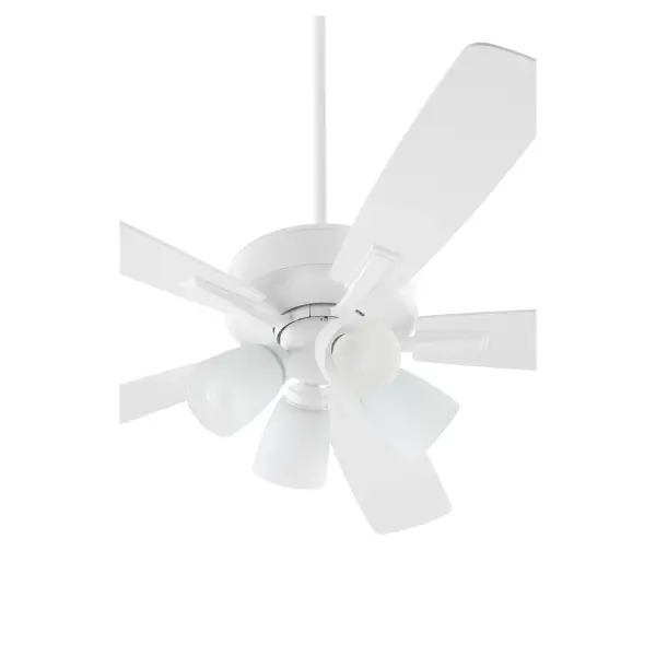 The Ovation delivers reliable cooling comfort with a streamlined contemporary aesthetic. Its 52-inch blade span and integrated 4-light fixture make it ideal for medium-sized bedrooms and living spaces. - alternate view