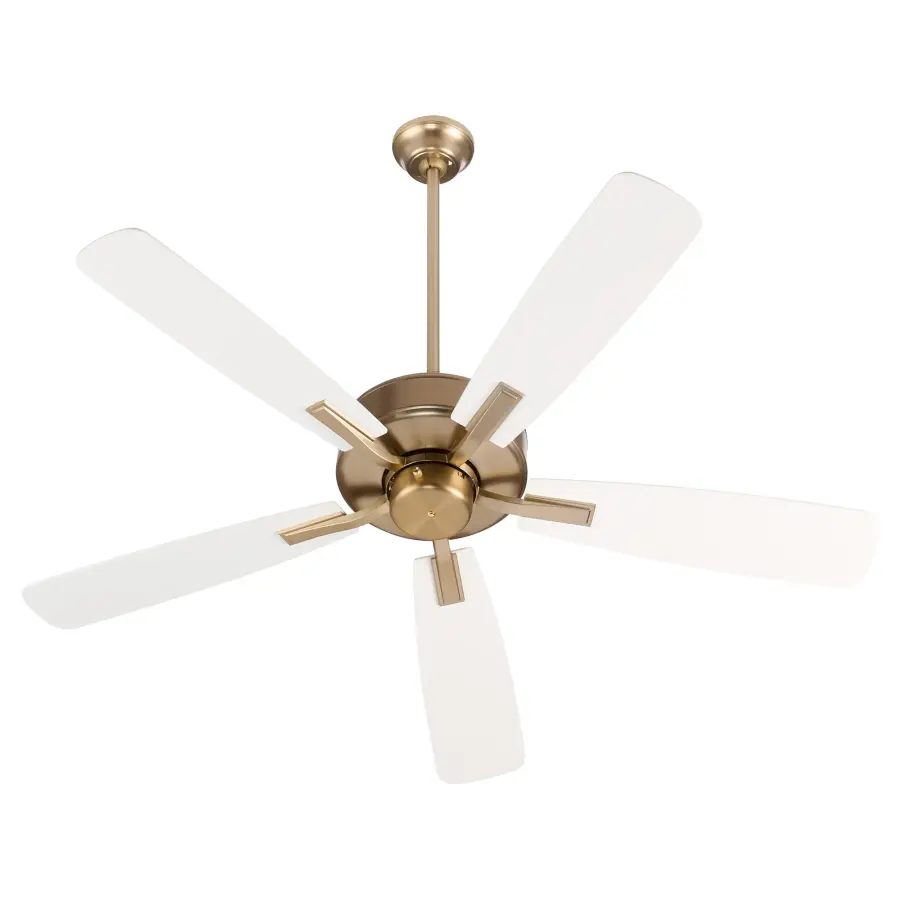Essential 52" Ceiling Fan with Timeless Aged Brass Finish - Image 1