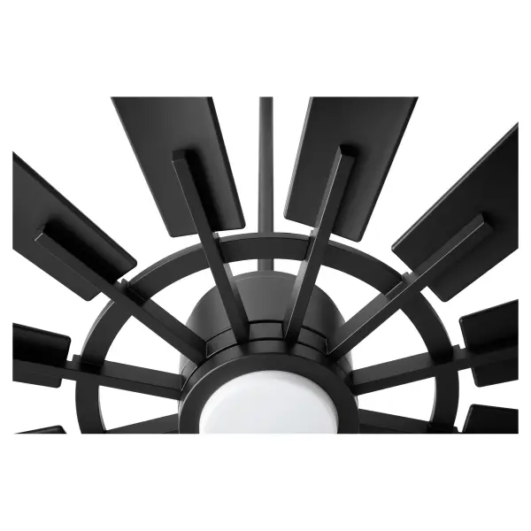 Cirque 72" Matte Black Outdoor Ceiling Fan - Image 3