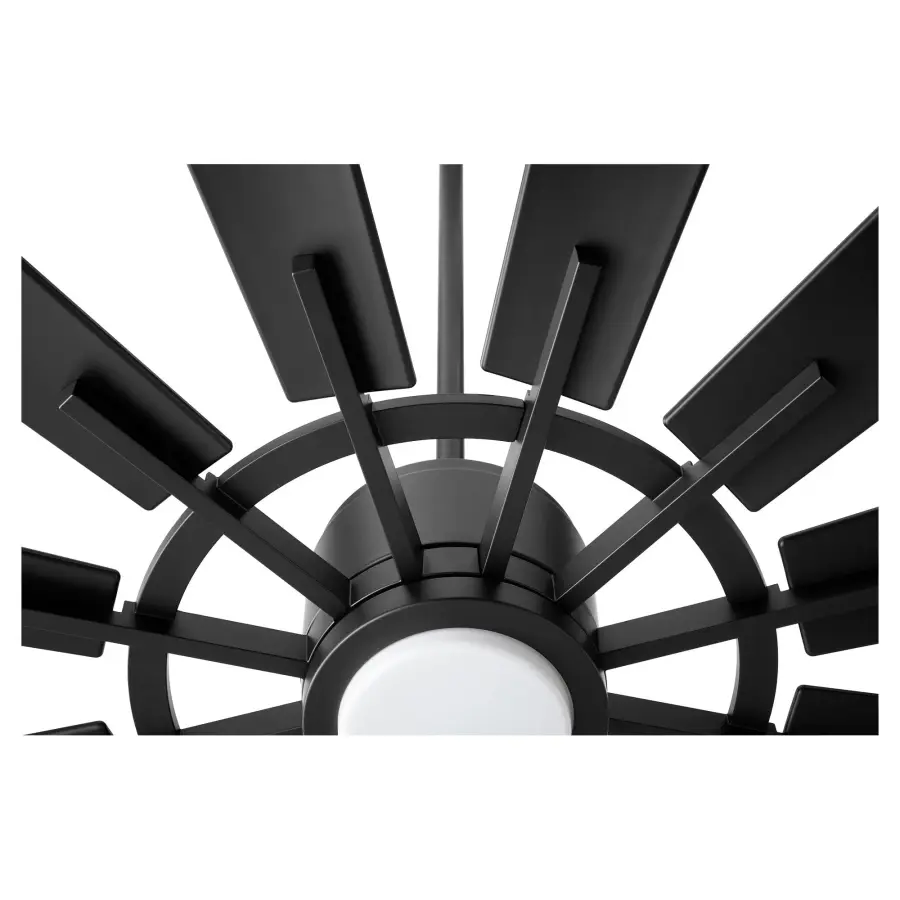 Cirque 72" Matte Black Outdoor Ceiling Fan - Image 3