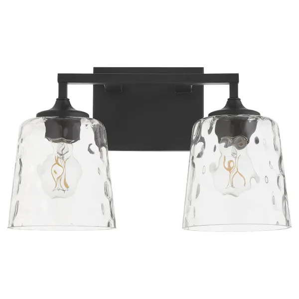 Eldorado 2-Light Vanity in Matte Black - Image 1