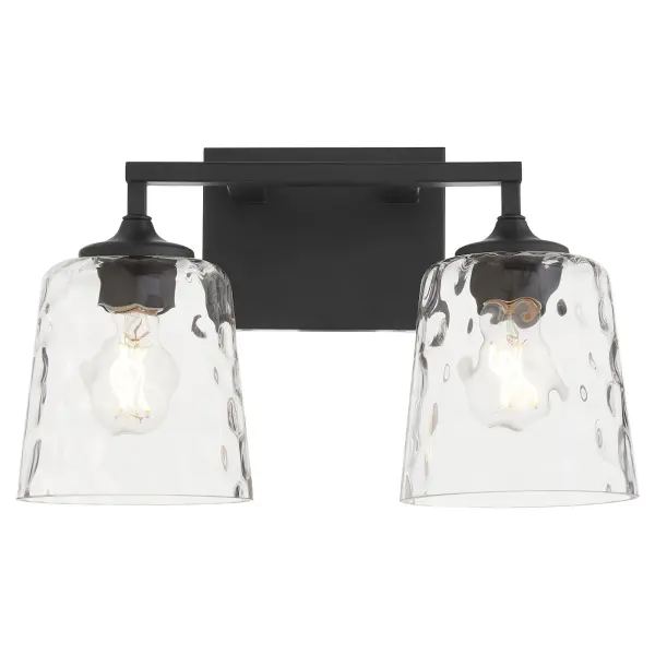 Eldorado 2-Light Vanity in Matte Black - Image 2