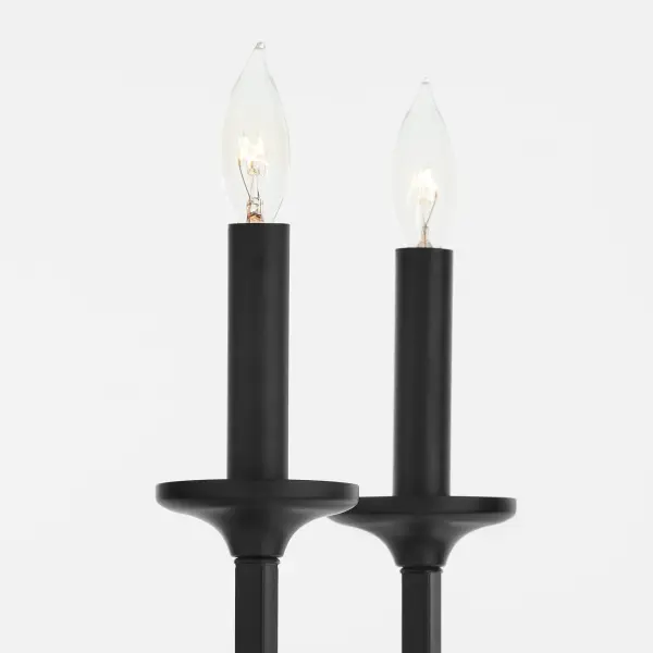 Eldorado 2-Light Wall Sconce in Matte Black - Image 3
