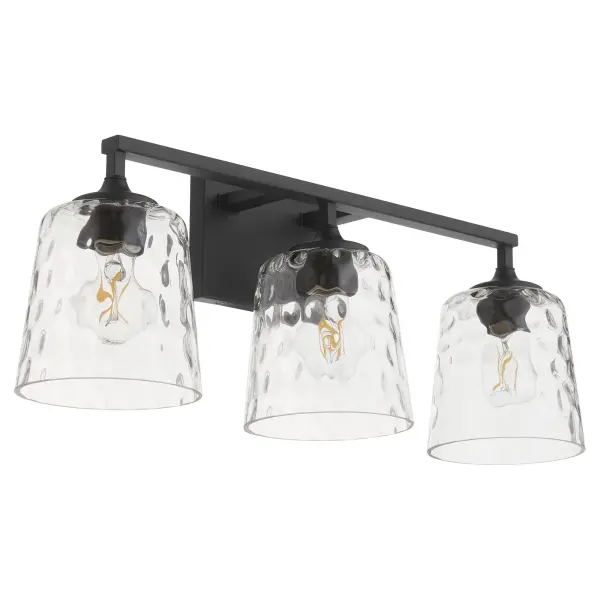 Eldorado 3-Light Vanity in Matte Black - Image 1