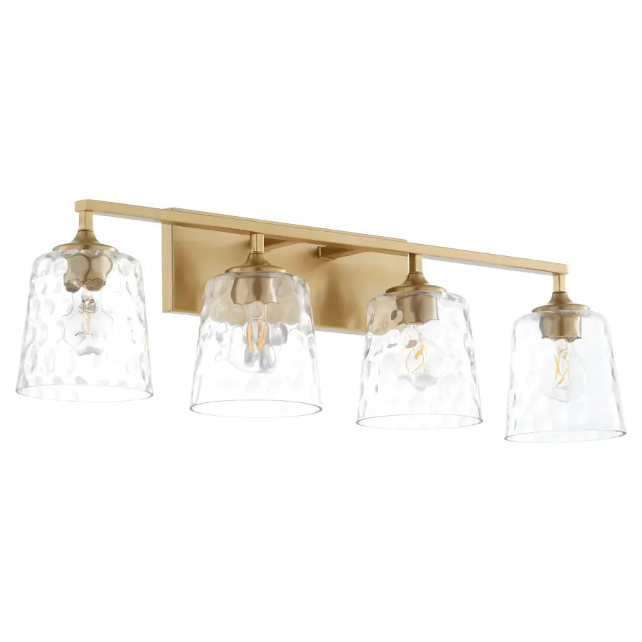 Eldorado 4-Light Vanity in Aged Brass - Image 1