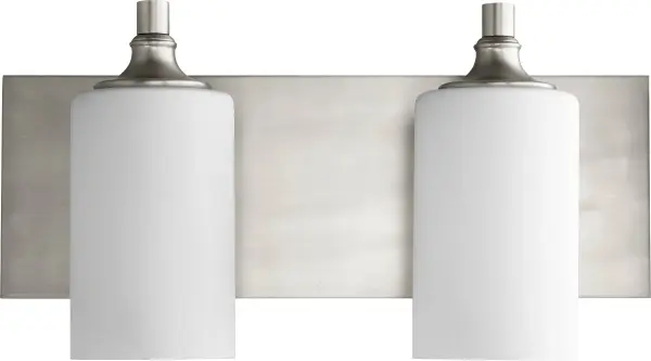 Celeste 2-Light Transitional Vanity in Satin Nickel