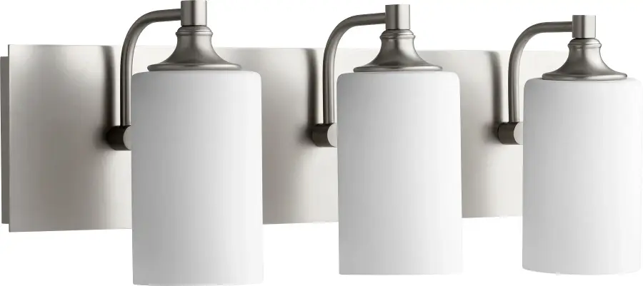 Celeste 3-Light Transitional Vanity in Satin Nickel