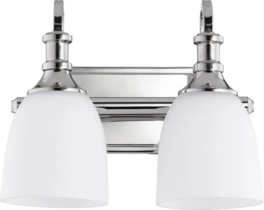 Richmond 2-Light Transitional Vanity in Polished Nickel