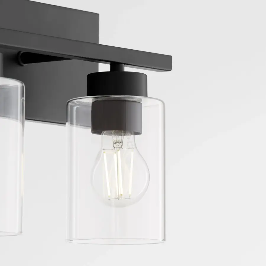Carter 2-Light Vanity Light in Matte Black - Image 3
