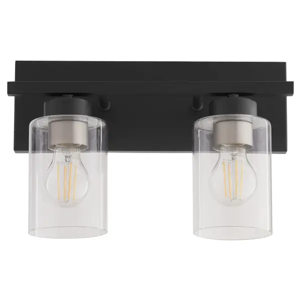 Carter 2-Light Vanity Light in Matte Black - Image 4