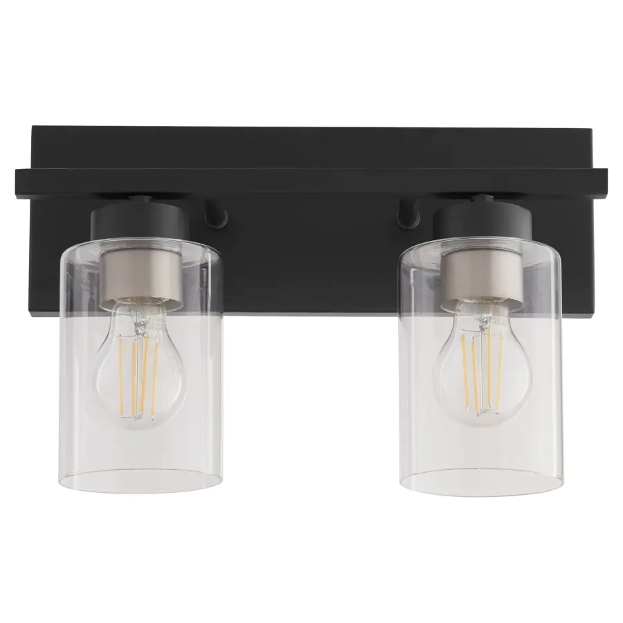 Carter 2-Light Vanity Light in Matte Black - Image 4