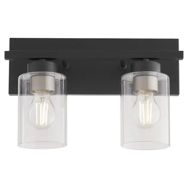 Carter 2-Light Vanity Light in Matte Black - Image 5
