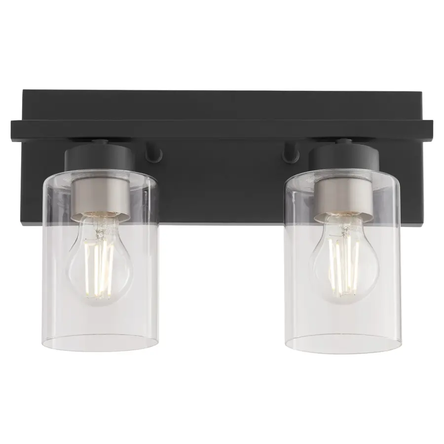 Carter 2-Light Vanity Light in Matte Black - Image 5