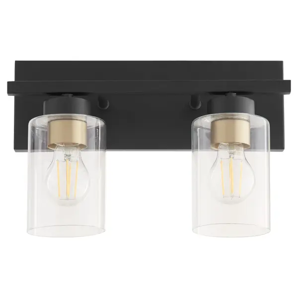 Carter 2-Light Vanity Light in Matte Black - Image 7