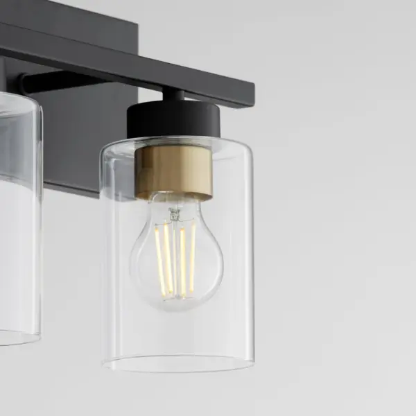 Carter 2-Light Vanity Light in Matte Black - Image 9
