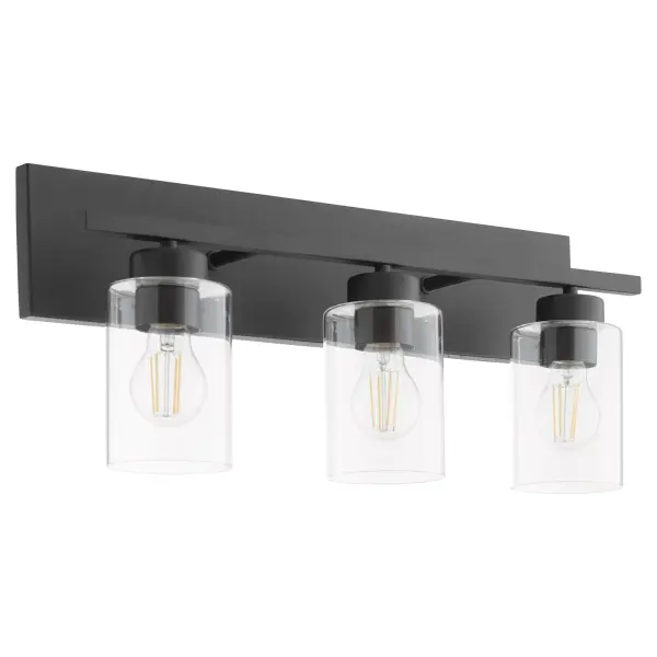 Carter 3-Light Vanity Light in Matte Black - Image 1
