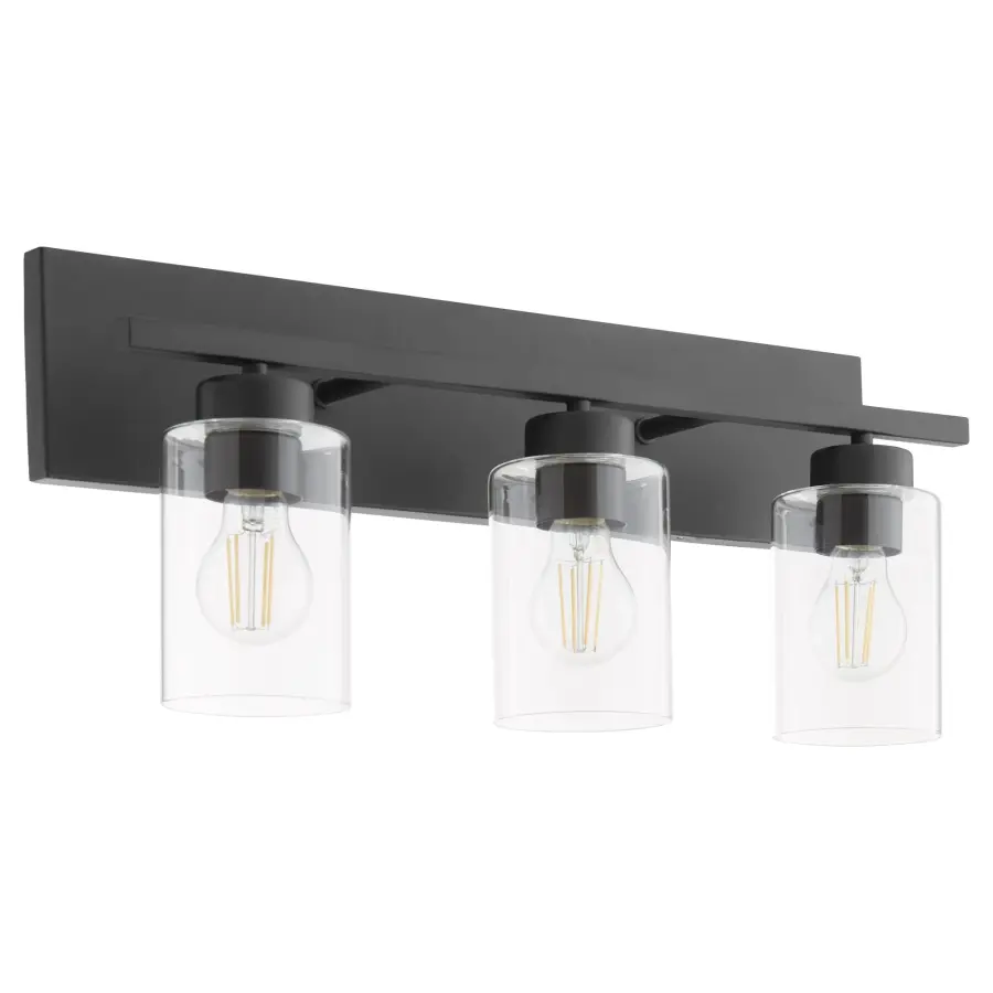 Carter 3-Light Vanity Light in Matte Black - Image 1