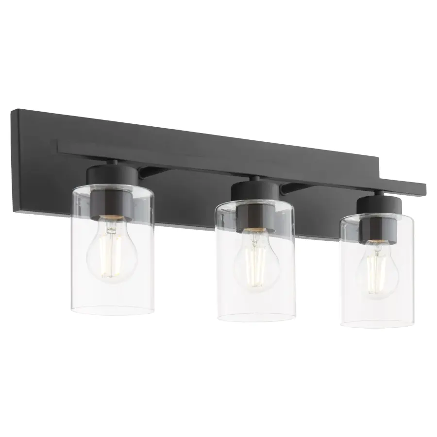Carter 3-Light Vanity Light in Matte Black - Image 2