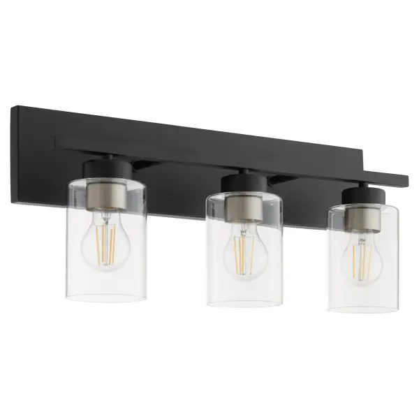 Carter 3-Light Vanity Light in Matte Black - Image 4