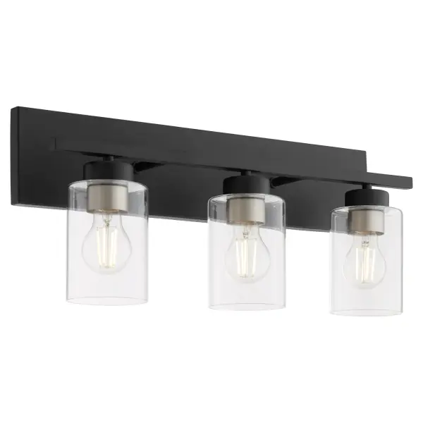 Carter 3-Light Vanity Light in Matte Black - Image 5