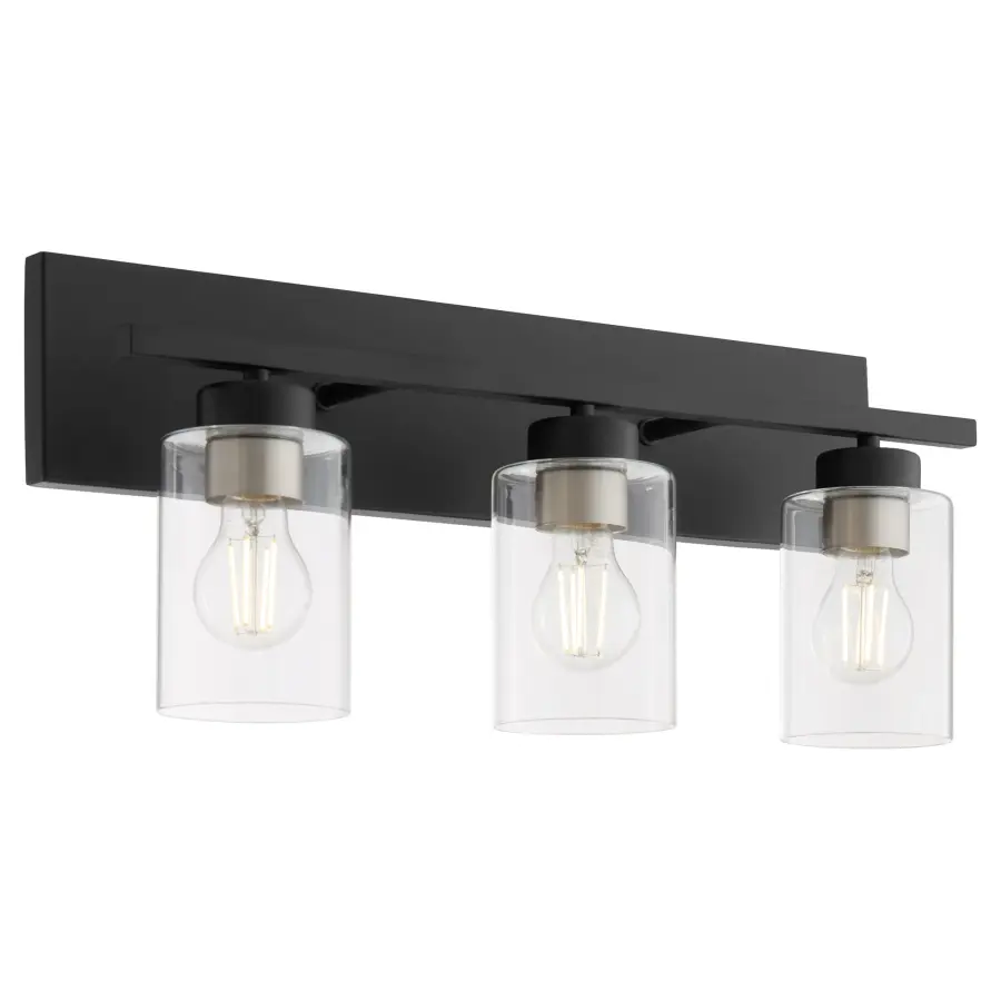 Carter 3-Light Vanity Light in Matte Black - Image 5