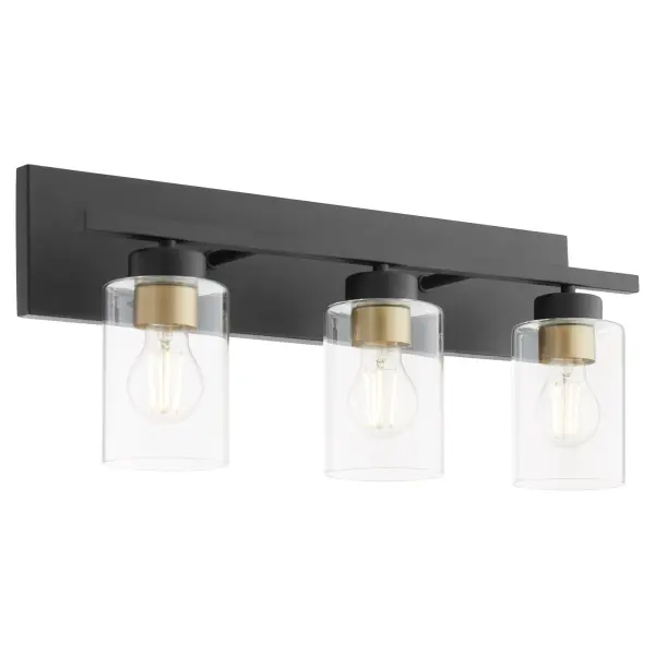 Carter 3-Light Vanity Light in Matte Black - Image 8