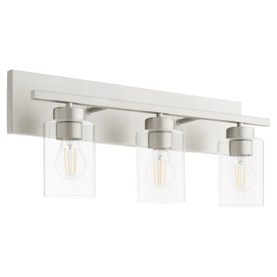 Carter 3-Light Vanity Light in Satin Nickel - Image 1