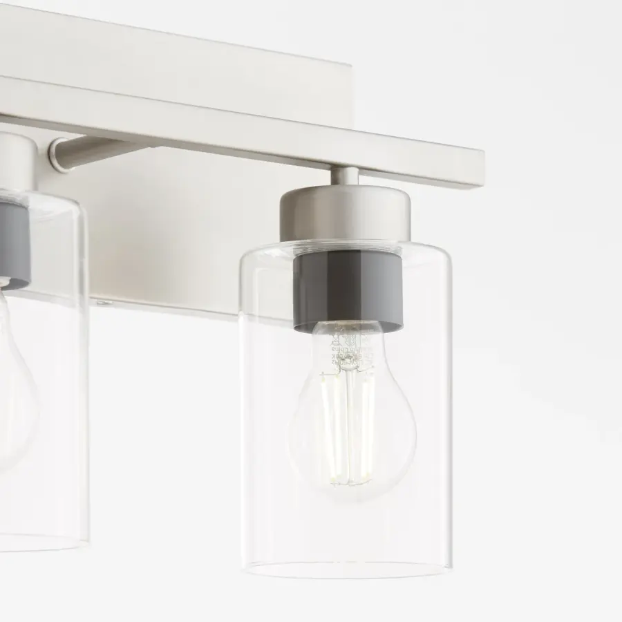 Carter 3-Light Vanity Light in Satin Nickel - Image 9
