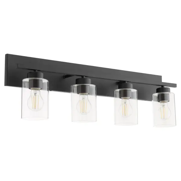 Carter 4-Light Vanity Light in Matte Black - Image 1