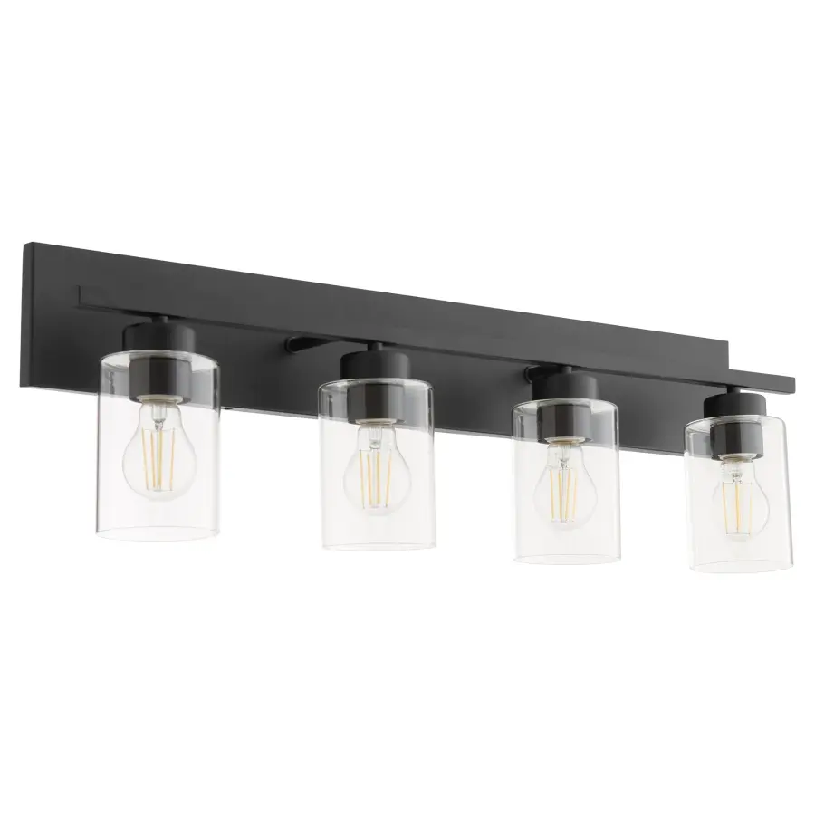 Carter 4-Light Vanity Light in Matte Black - Image 1