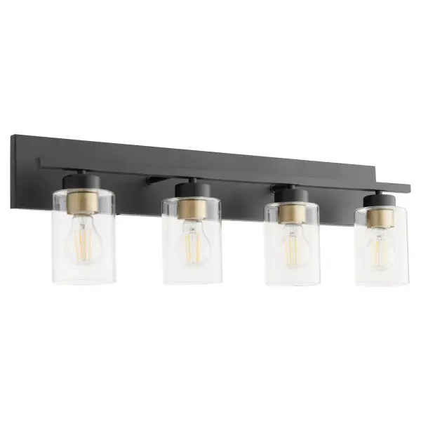 Carter 4-Light Vanity Light in Matte Black - Image 7