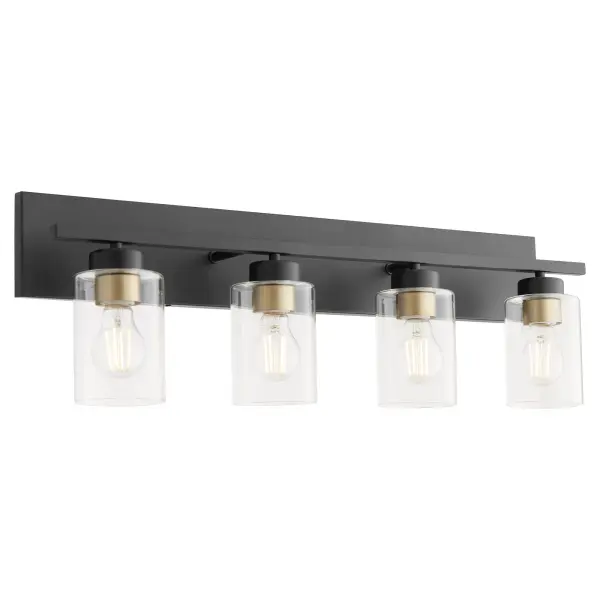 Carter 4-Light Vanity Light in Matte Black - Image 8