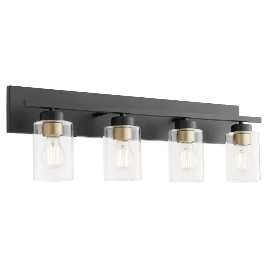 Carter 4-Light Vanity Light in Matte Black - Image 8