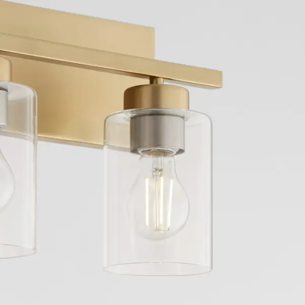 Carter 4-Light Vanity Light in Aged Brass - Image 6