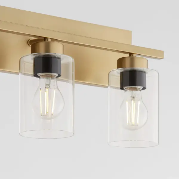 Carter 4-Light Vanity Light in Aged Brass - Image 9