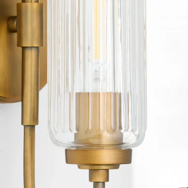 Whitmire 1-Light Wall Sconce in Brushed Brass - Image 4