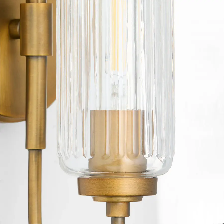 Whitmire 1-Light Wall Sconce in Brushed Brass - Image 4