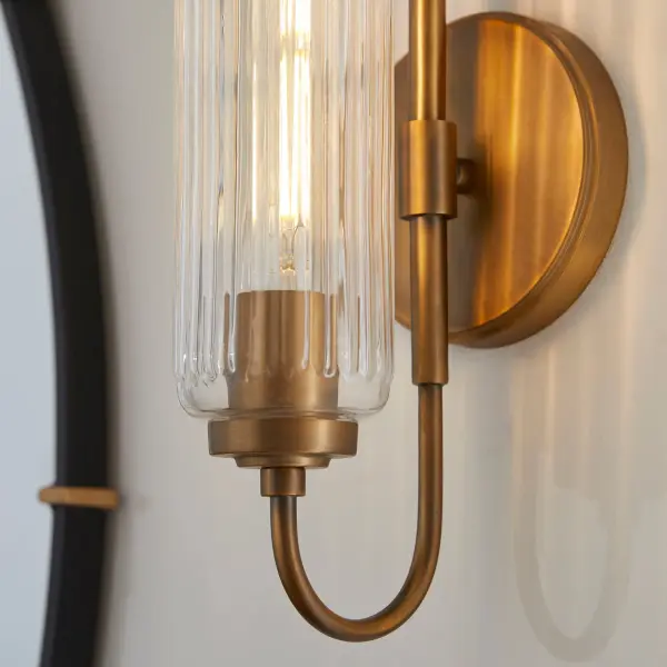 Whitmire 1-Light Wall Sconce in Brushed Brass - Image 6