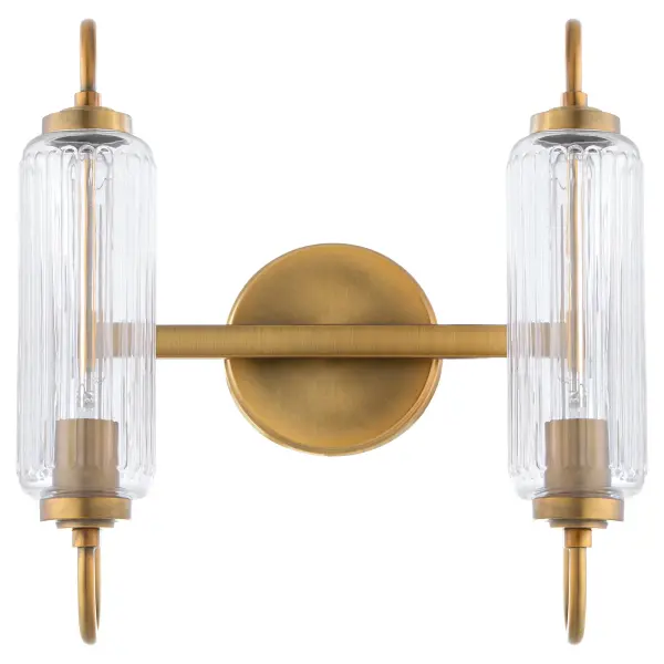 Whitmire 2-Light Vanity in Brushed Brass - Image 1