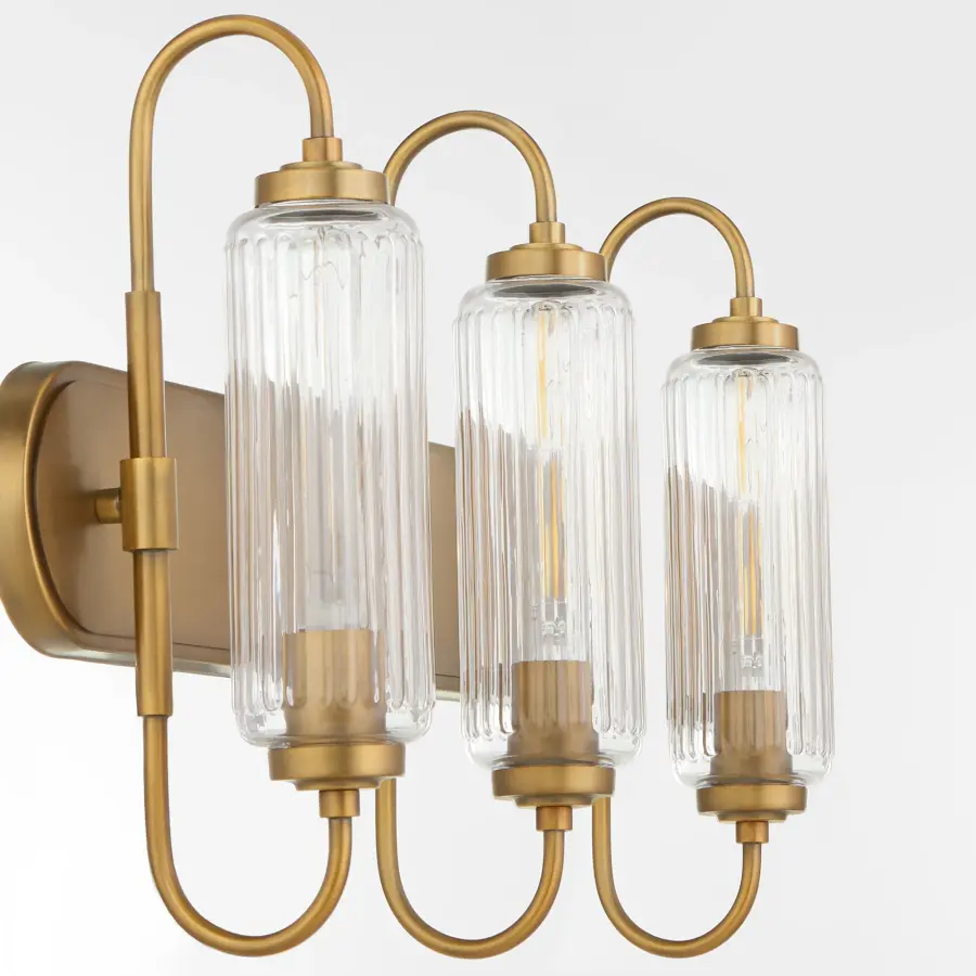 Whitmire 3-Light Vanity in Brushed Brass - Image 3