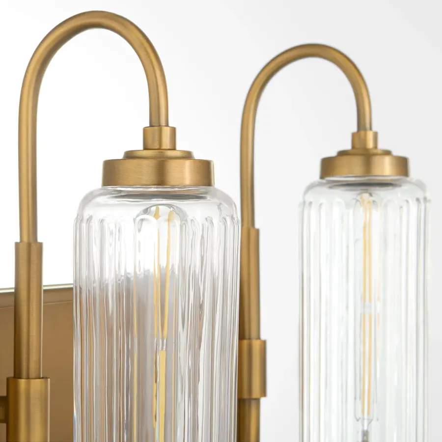 Whitmire 3-Light Vanity in Brushed Brass - Image 4